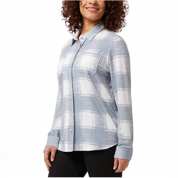 32 Degrees Ladies' Cozy Knit Button-Up Shirt, size S - Picture 2 of 7